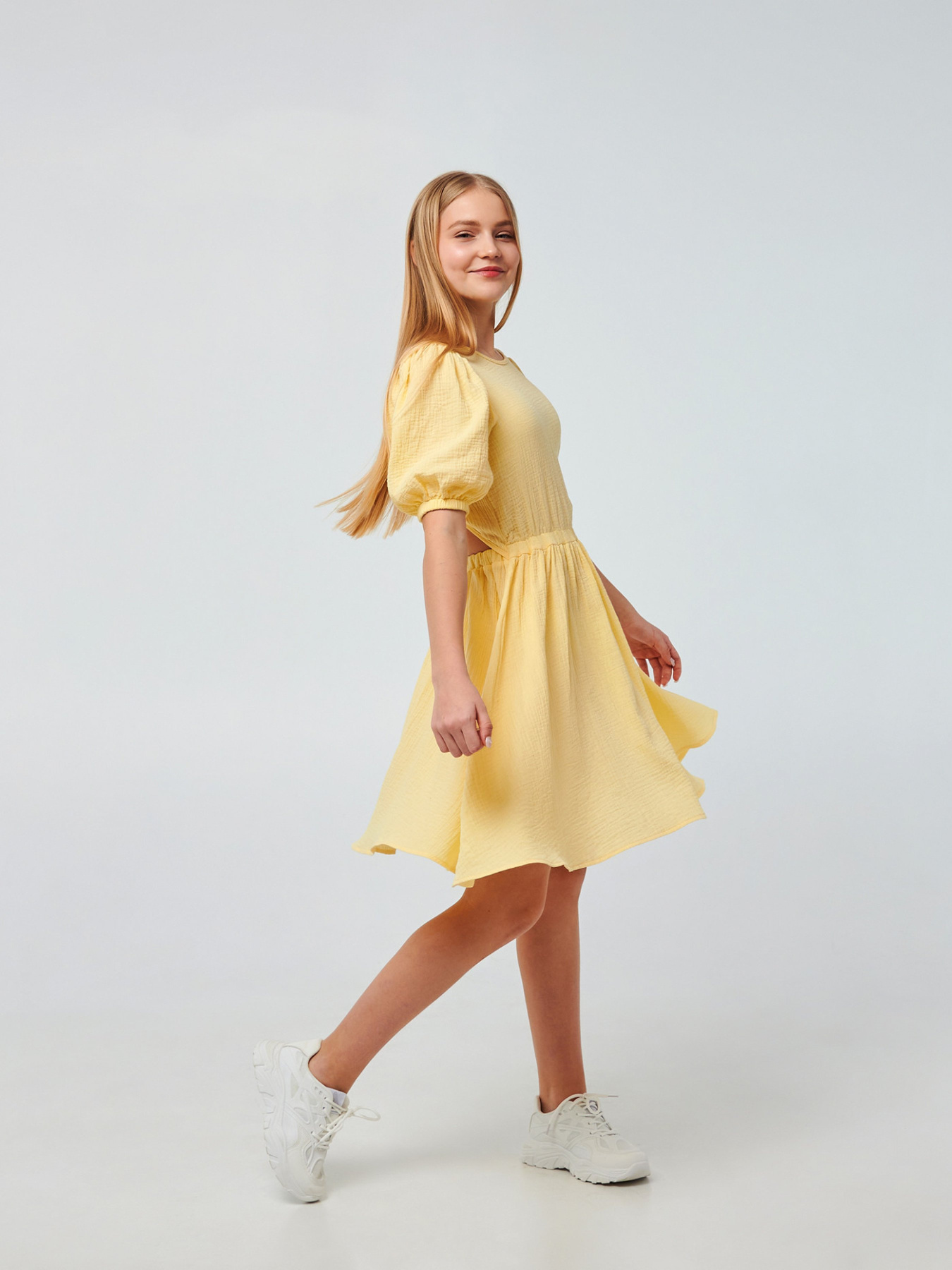 Платье мини SMIL модель smil_120385-limonnyj Фото