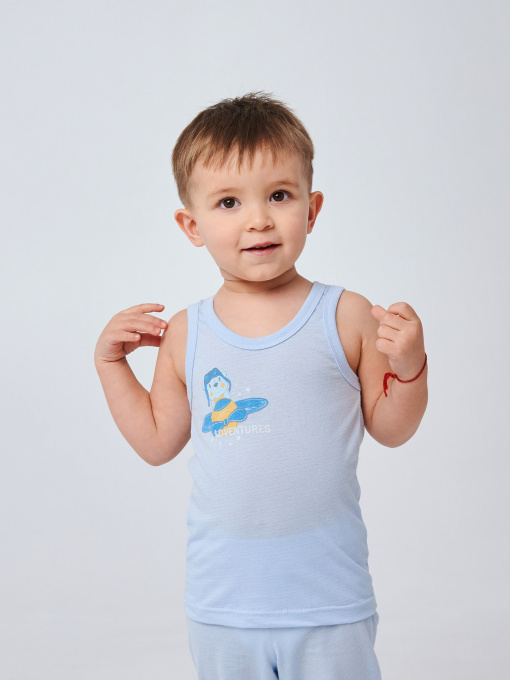 Майка SMIL Модель smil_110764-goluboj Фото