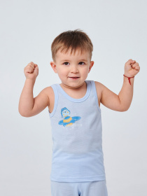 Майка SMIL модель smil_110764-goluboj Майка SMIL модель smil_110764-goluboj Фото