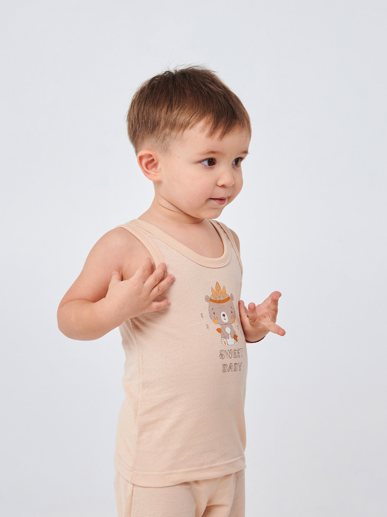 Майка SMIL модель smil_110764-vanilnyj Фото