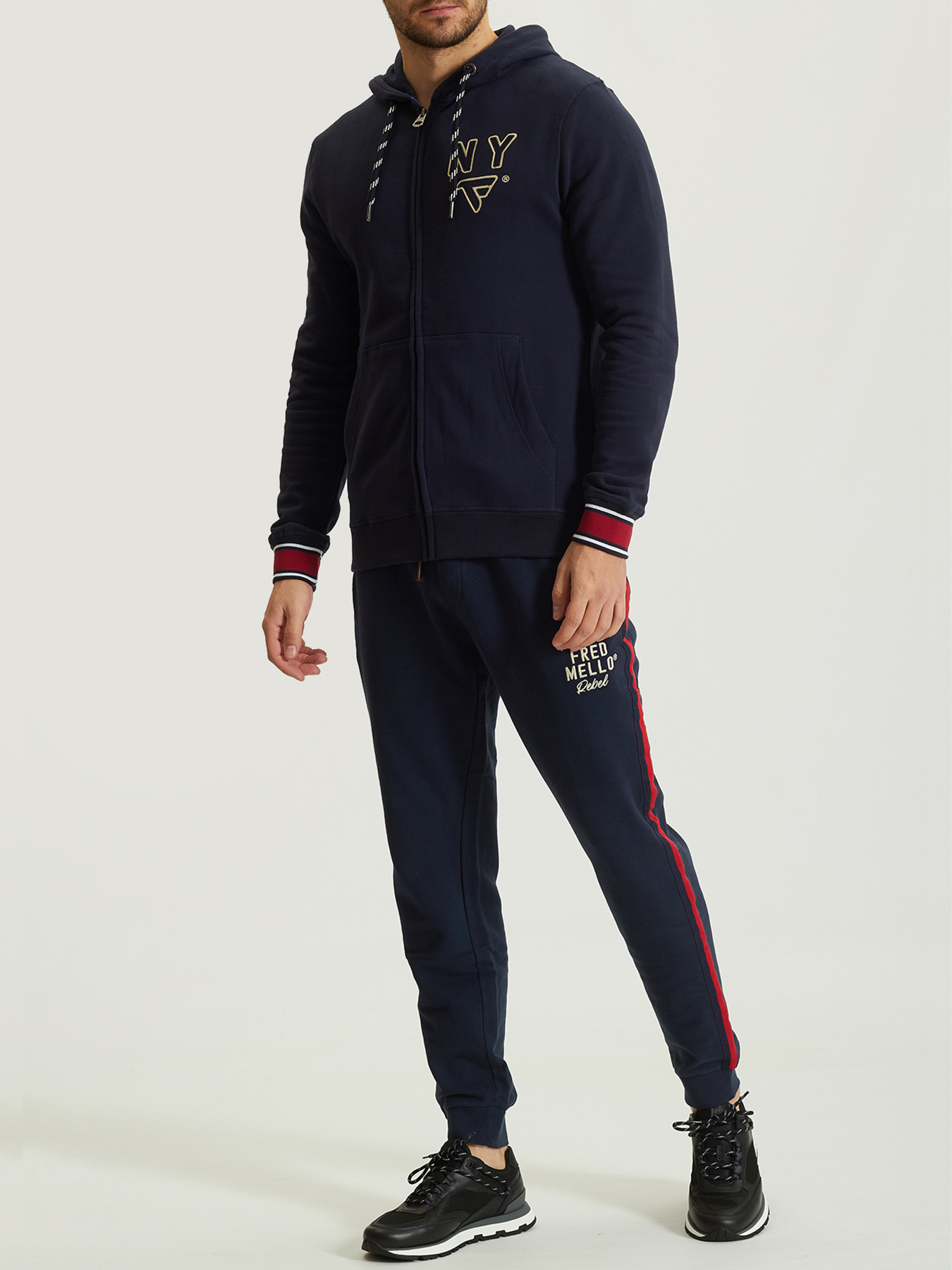 Кофта спортивная Fred Mello модель FM21W06FZ_BLUE Фото