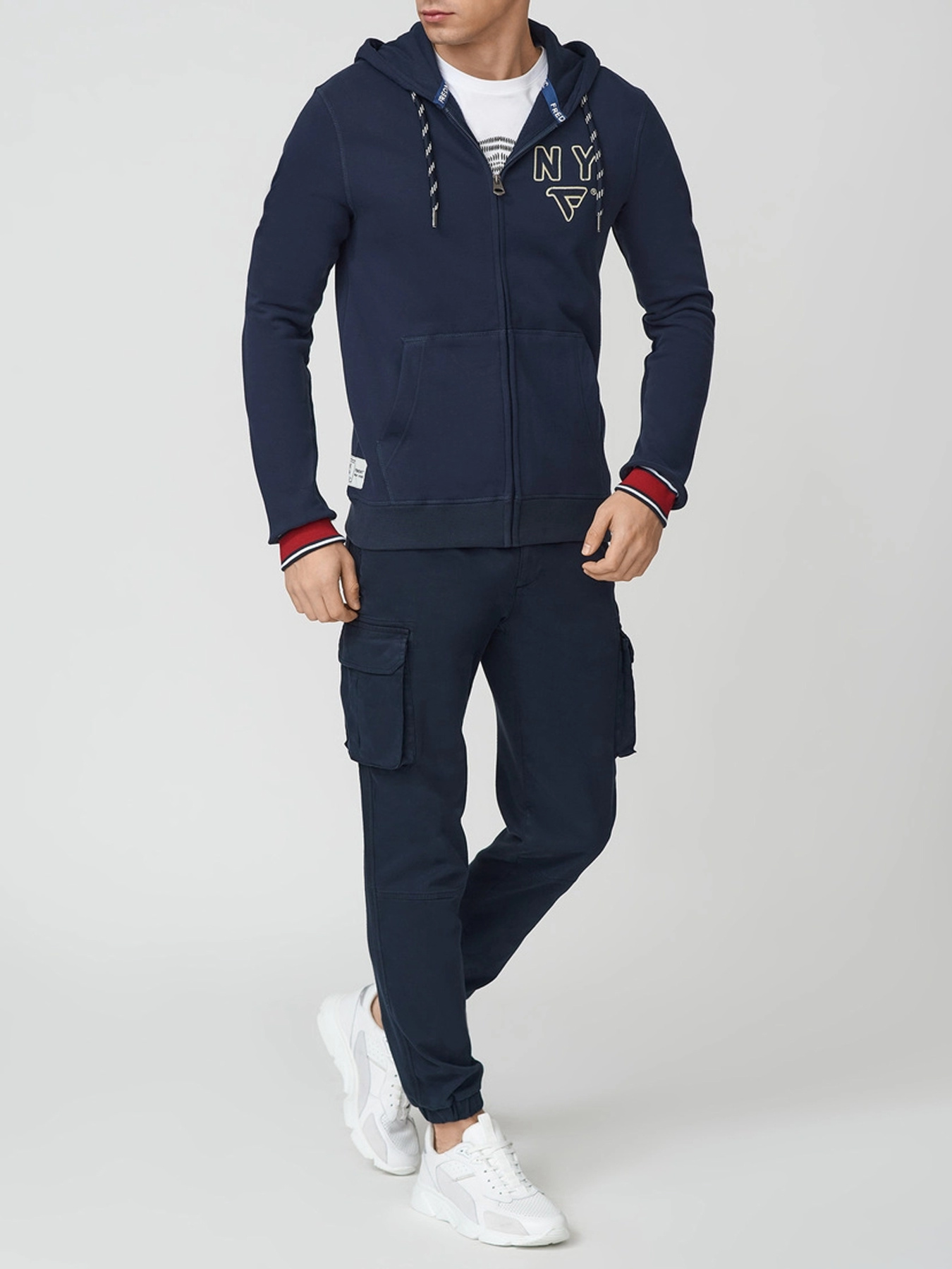 Кофта спортивная Fred Mello модель FM21W06FZ_BLUE Фото