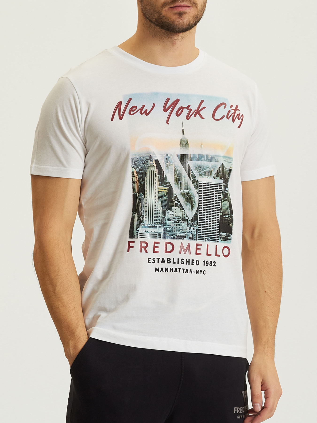 Футболка Fred Mello модель FM21W03TG_WHITE Фото