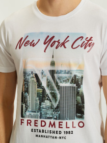 Футболка Fred Mello модель FM21W03TG_WHITE Фото