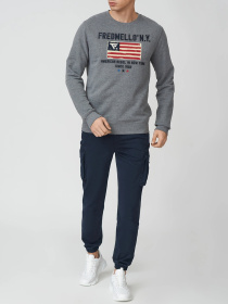 Свитшот Fred Mello модель FM21W22FG_GREY Фото