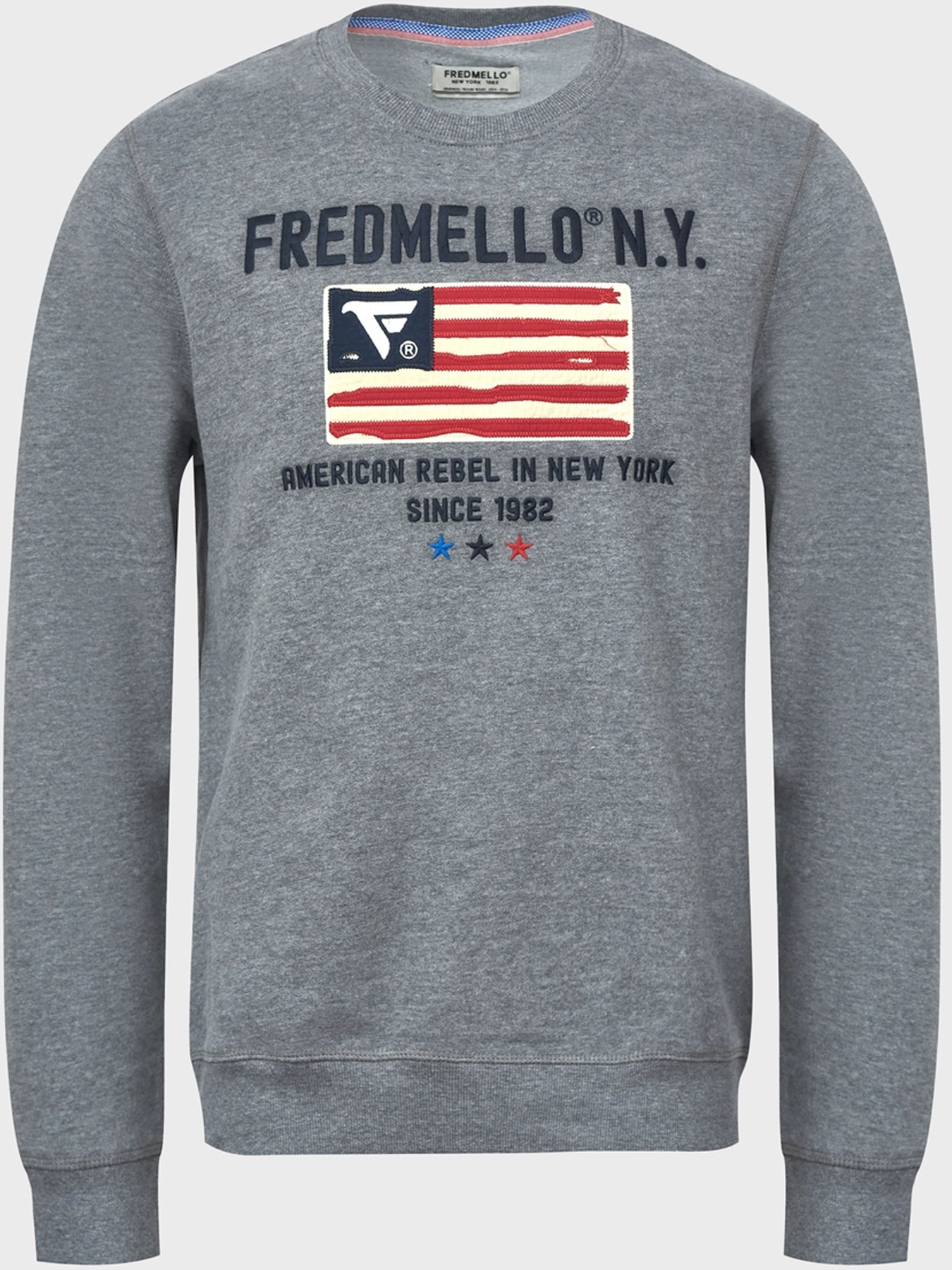 Світшот Fred Mello модель FM21W22FG_GREY Фото