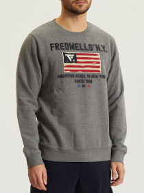 Світшот Fred Mello модель FM21W22FG_GREY Фото