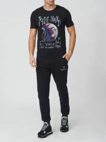 Штаны спортивные Fred Mello модель FM21W01PF_BLACK Фото