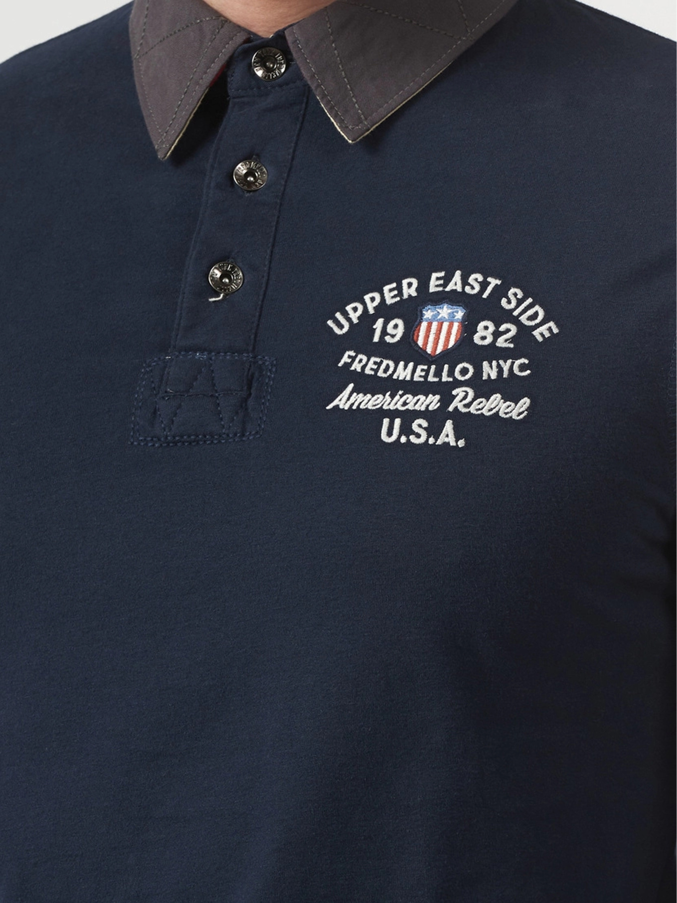 Лонгслив Fred Mello модель FM20W09QC_BLUE Фото