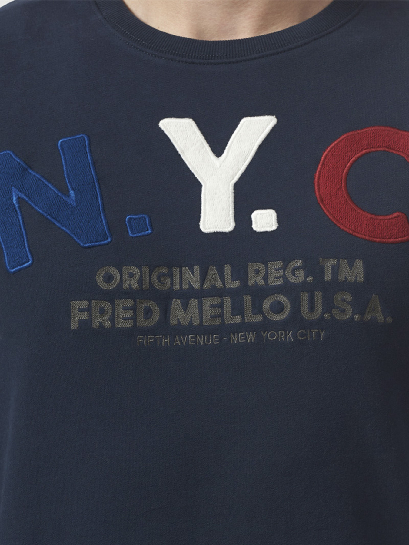 Свитшот Fred Mello модель FM20W09FG_BLUE Фото