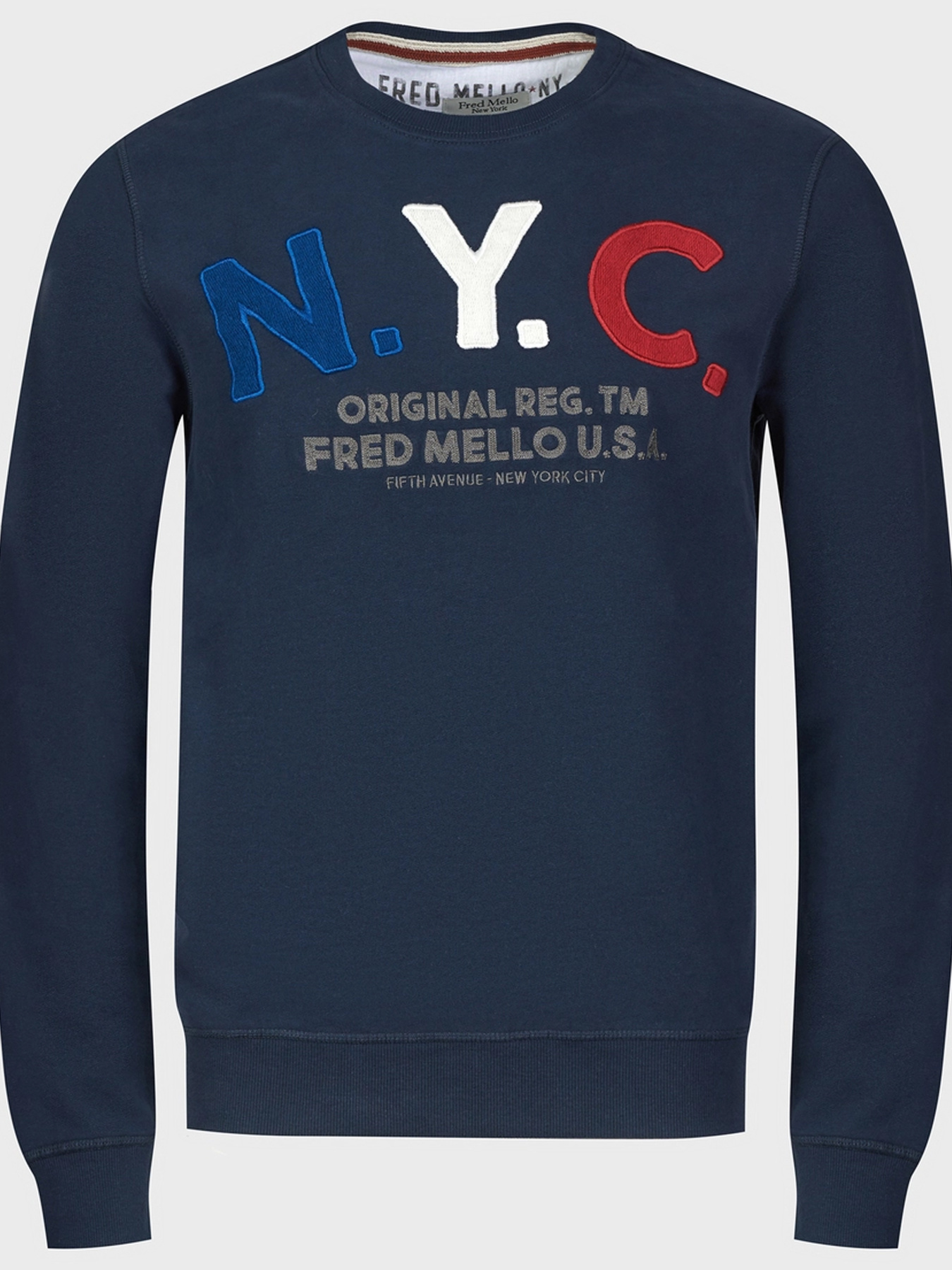 Свитшот Fred Mello модель FM20W09FG_BLUE Фото