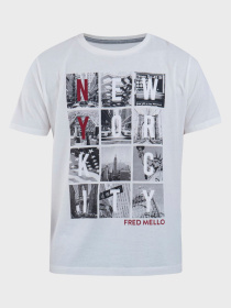 Футболка Fred Mello модель FM20W16TG_OFF.WHITE Фото