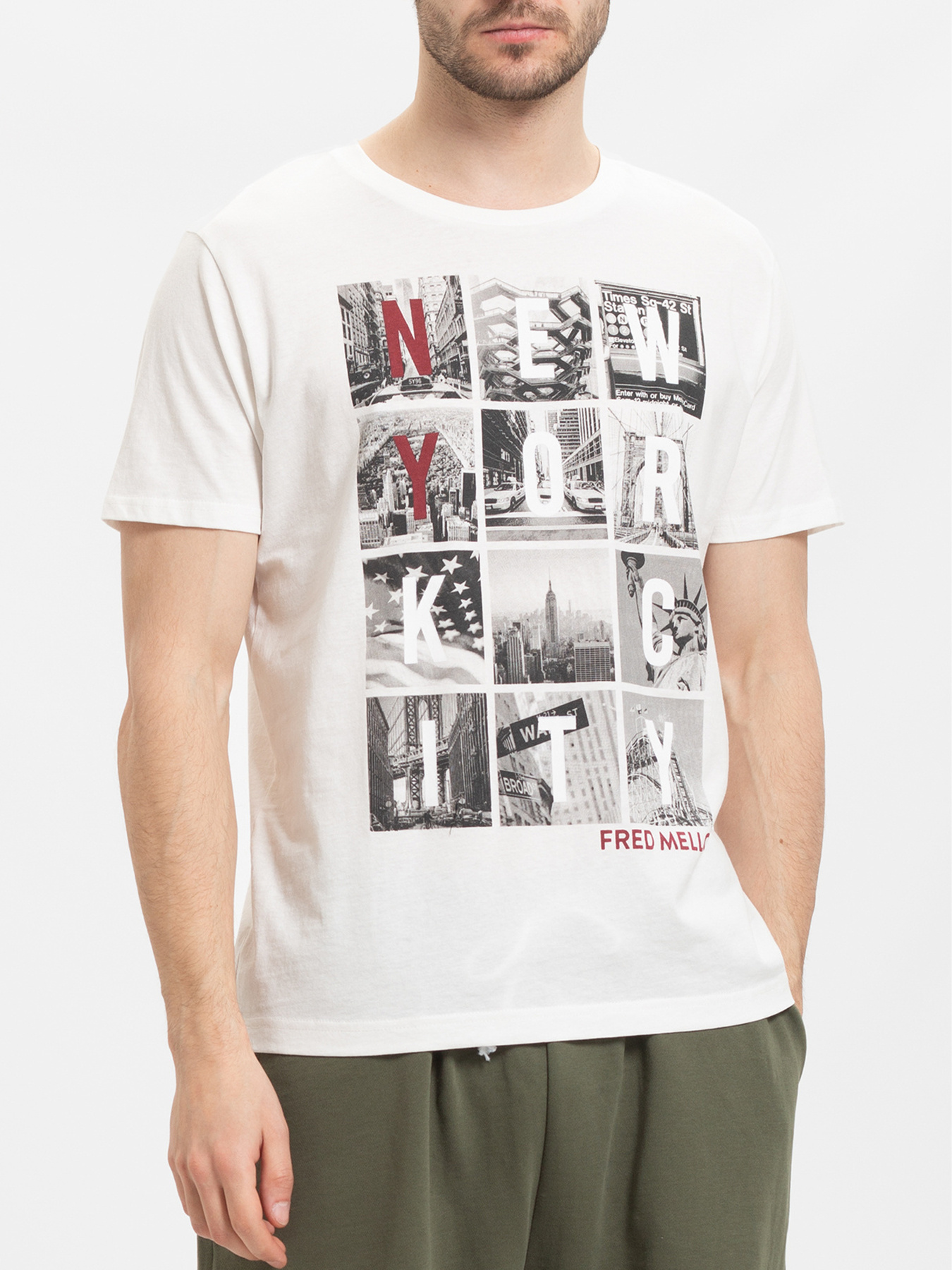 Футболка Fred Mello модель FM20W16TG_OFF.WHITE Фото