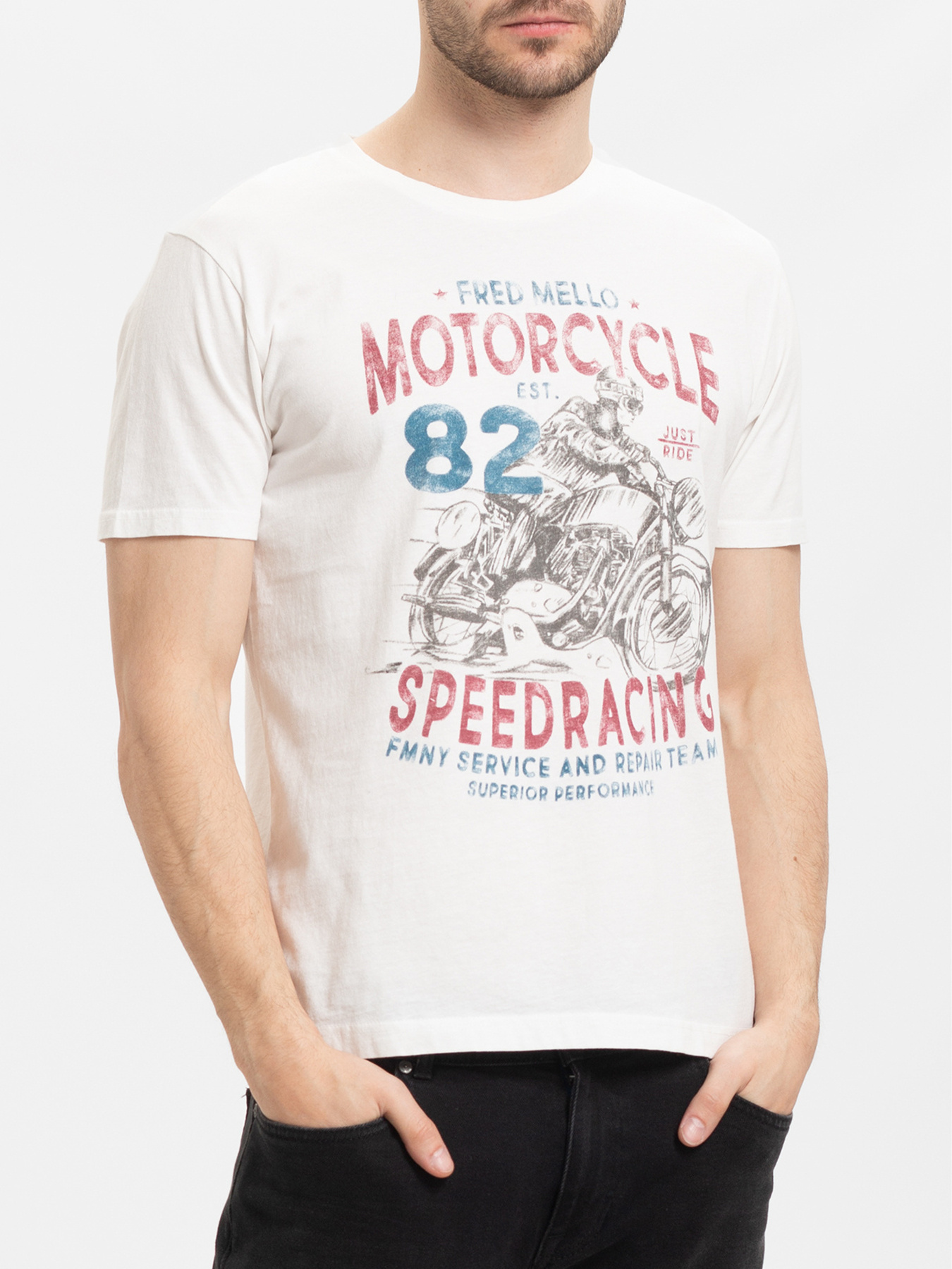 Футболка Fred Mello модель FM20W06TG_OFF.WHITE Фото
