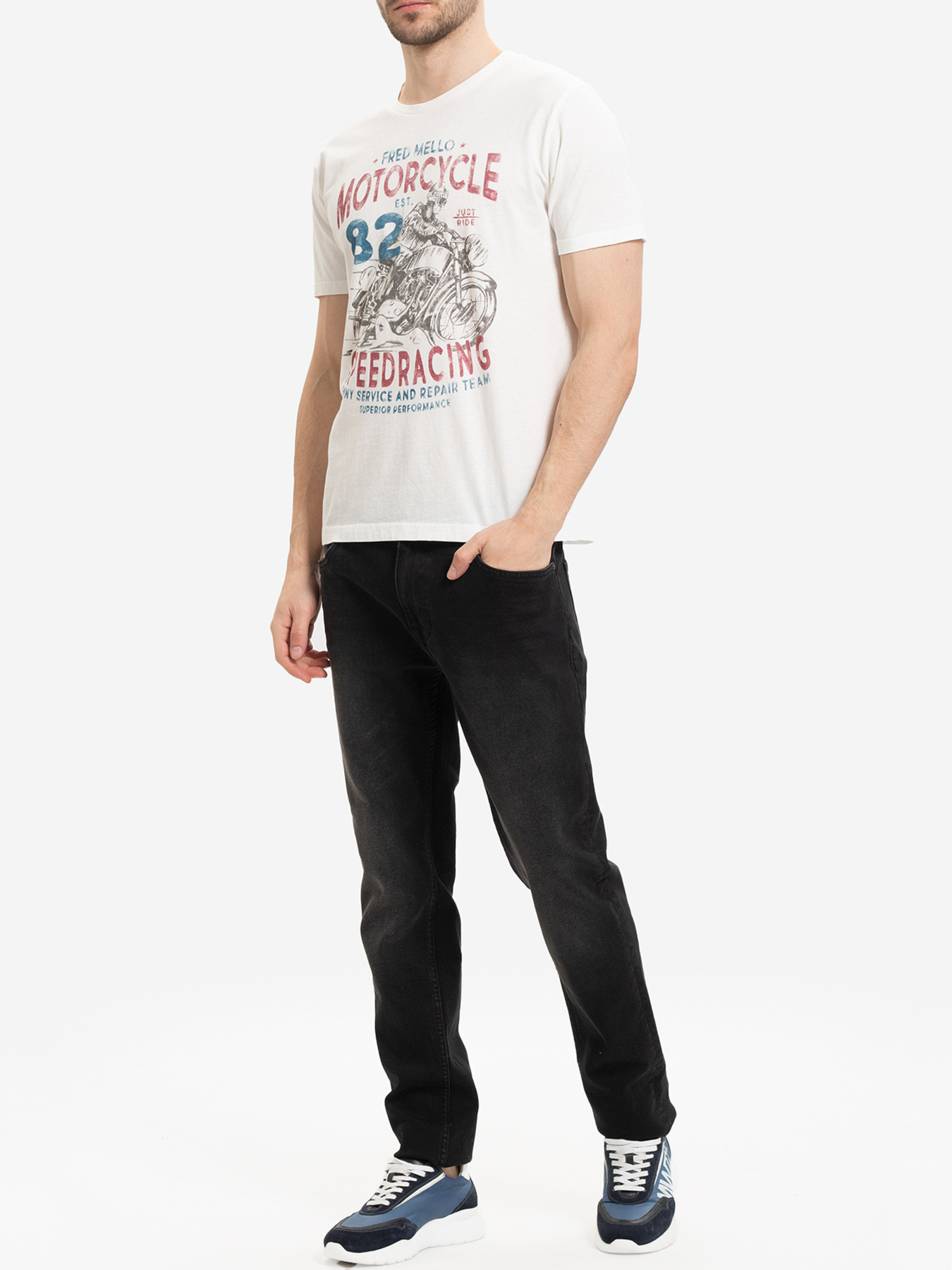 Футболка Fred Mello модель FM20W06TG_OFF.WHITE Фото