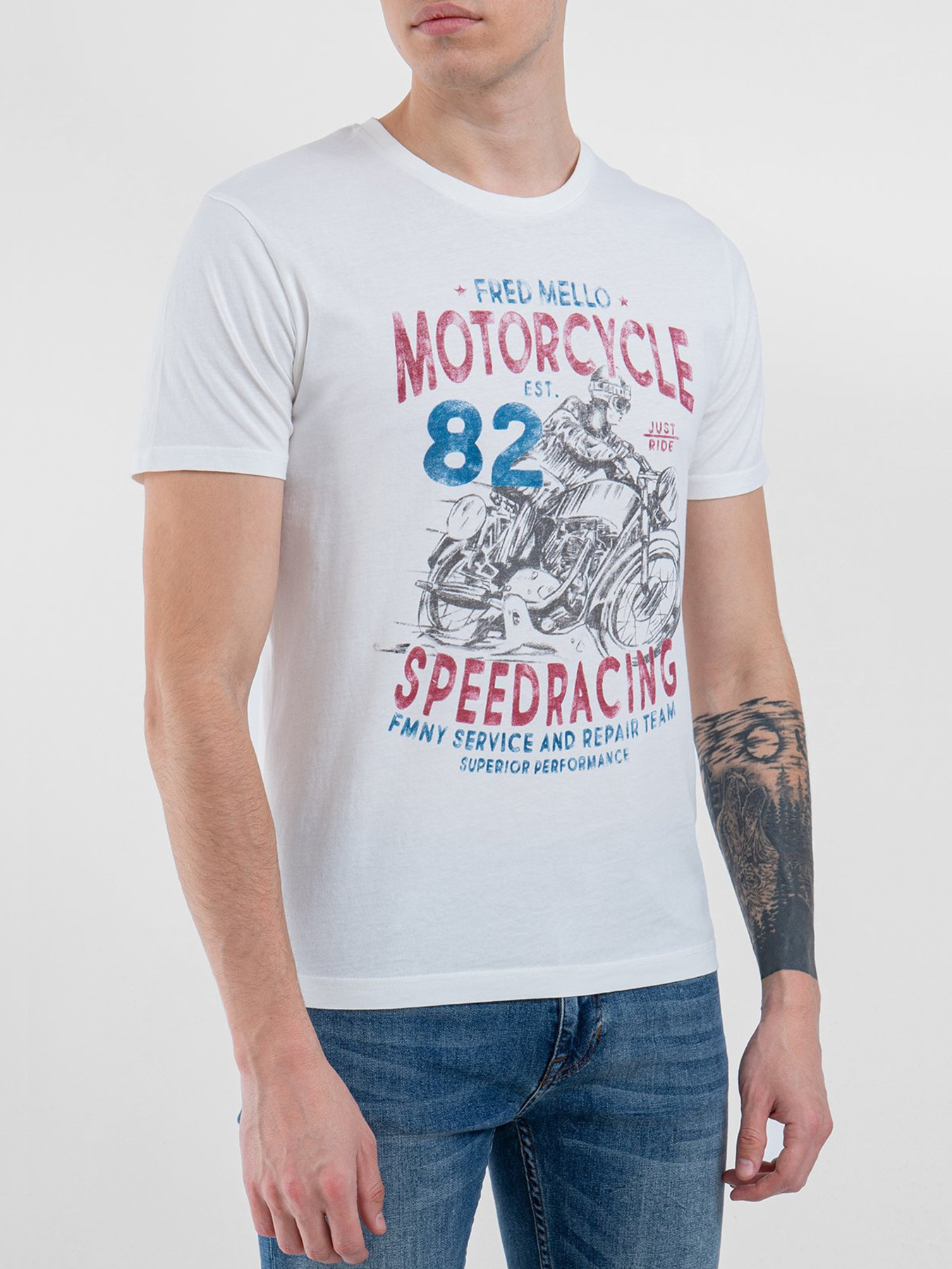 Футболка Fred Mello модель FM20W06TG_OFF.WHITE Фото