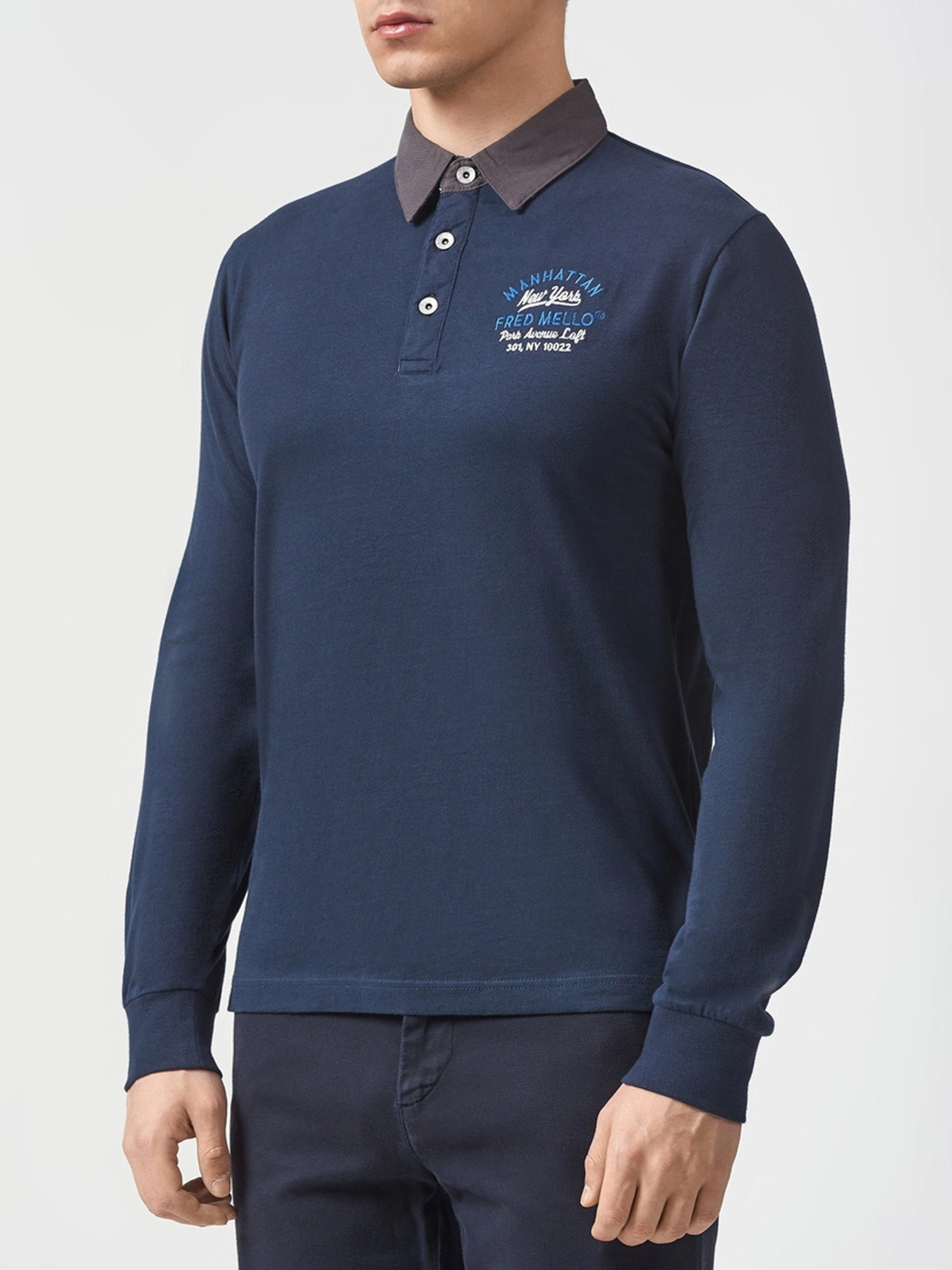 Лонгслів Fred Mello модель FM20W04QC_BLUE Фото