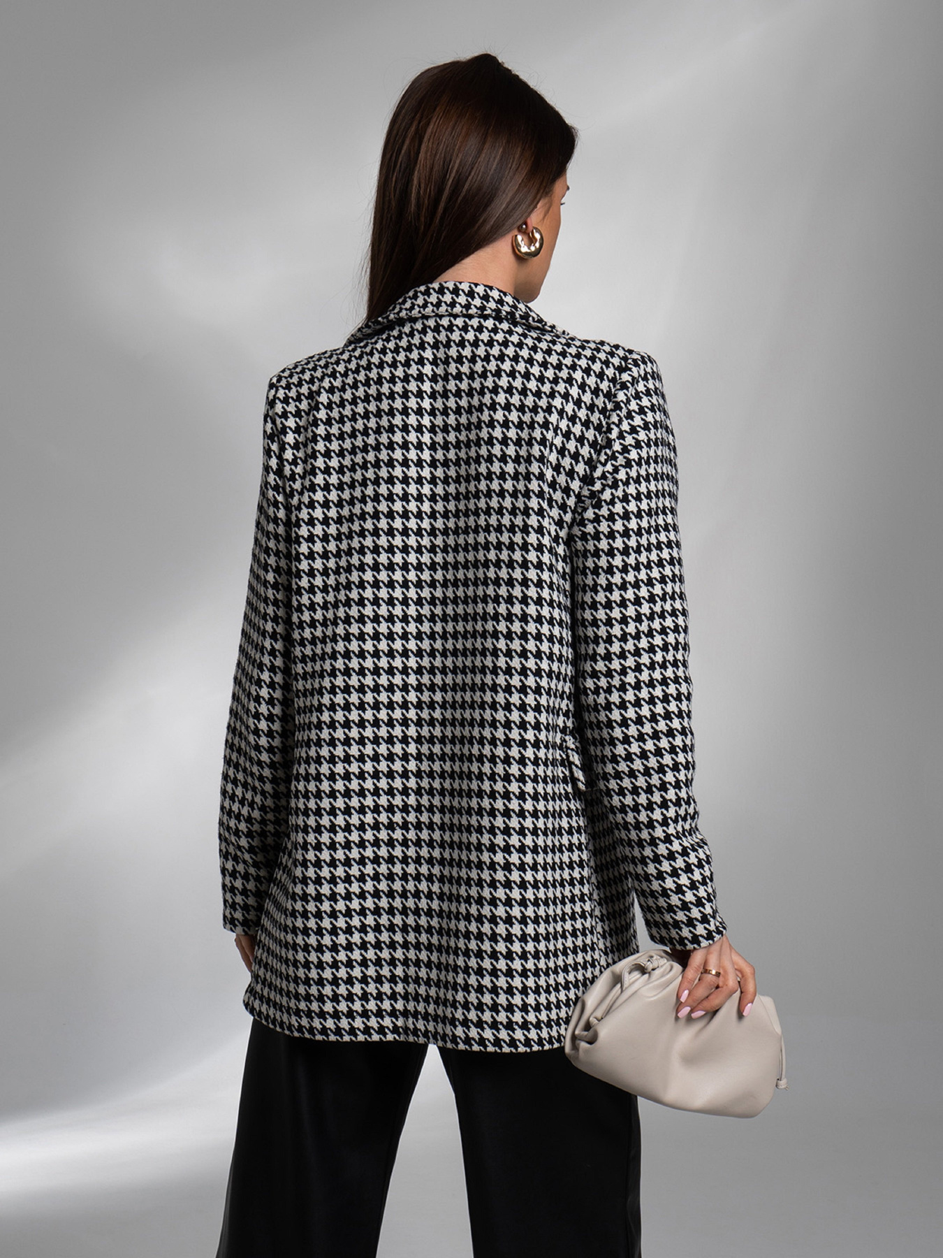 Пиджак ISSA Plus модель 13759A_черный_белый Фото