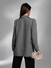 Піджак ISSA Plus модель 13759A_черный_белый Фото