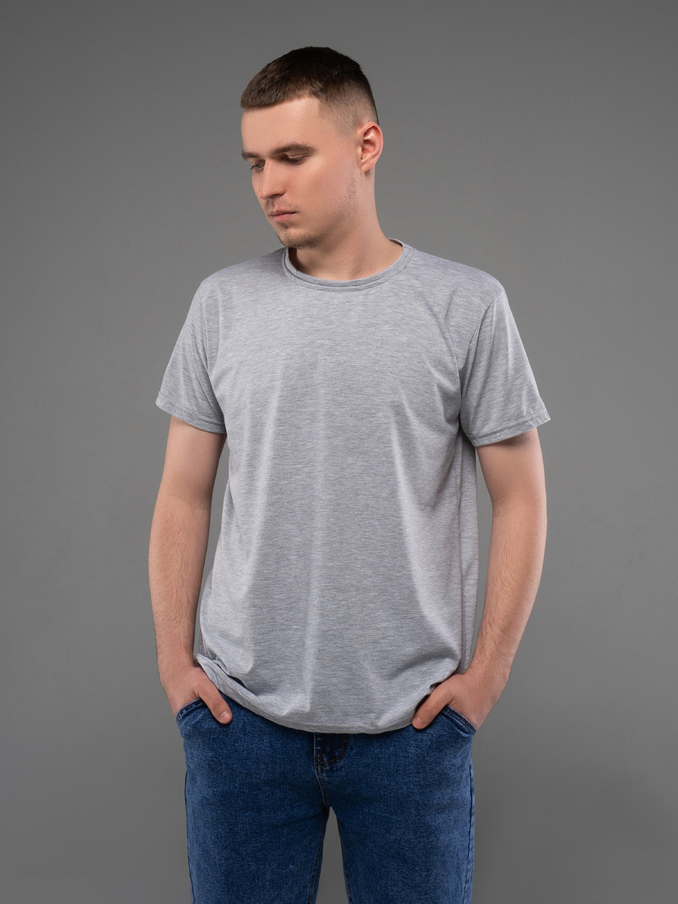 Футболка ISSA Plus модель GN4-161_серый Фото