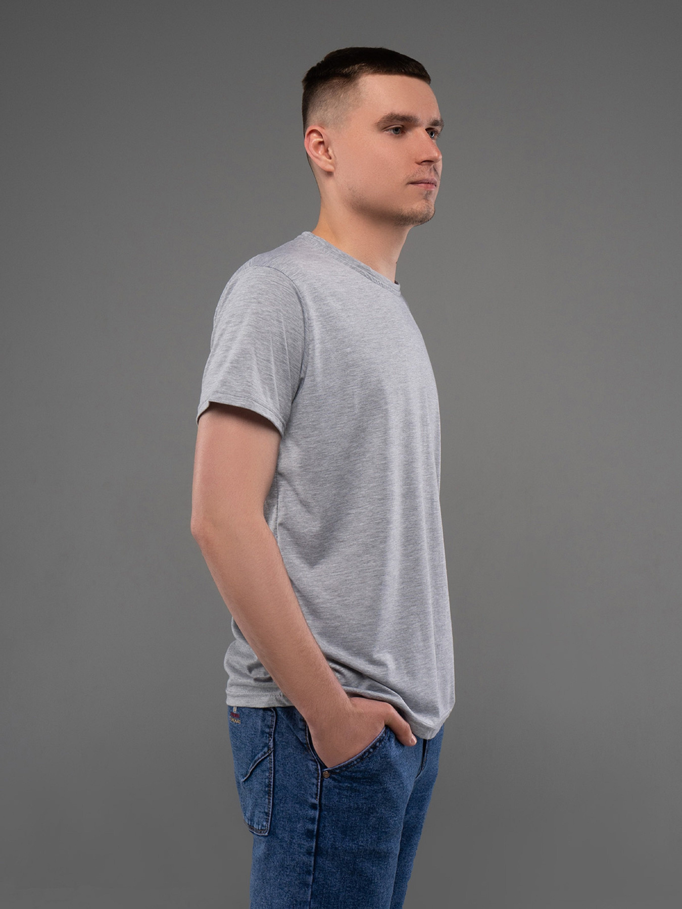 Футболка ISSA Plus модель GN4-161_серый Футболка ISSA Plus модель GN4-161_серый Фото