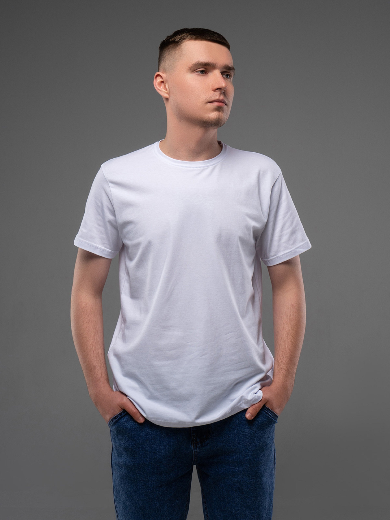 Футболка ISSA Plus модель GN4-161_белый Футболка ISSA Plus модель GN4-161_белый Фото