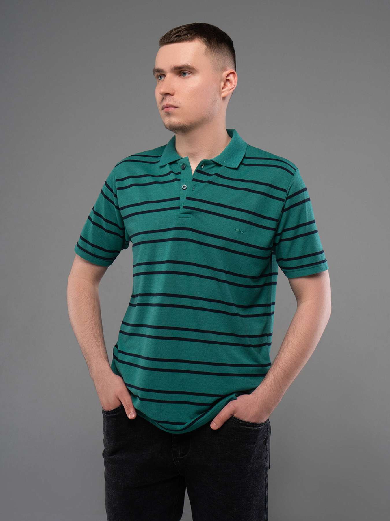 Поло ISSA Plus модель GN4-162_зеленый Фото