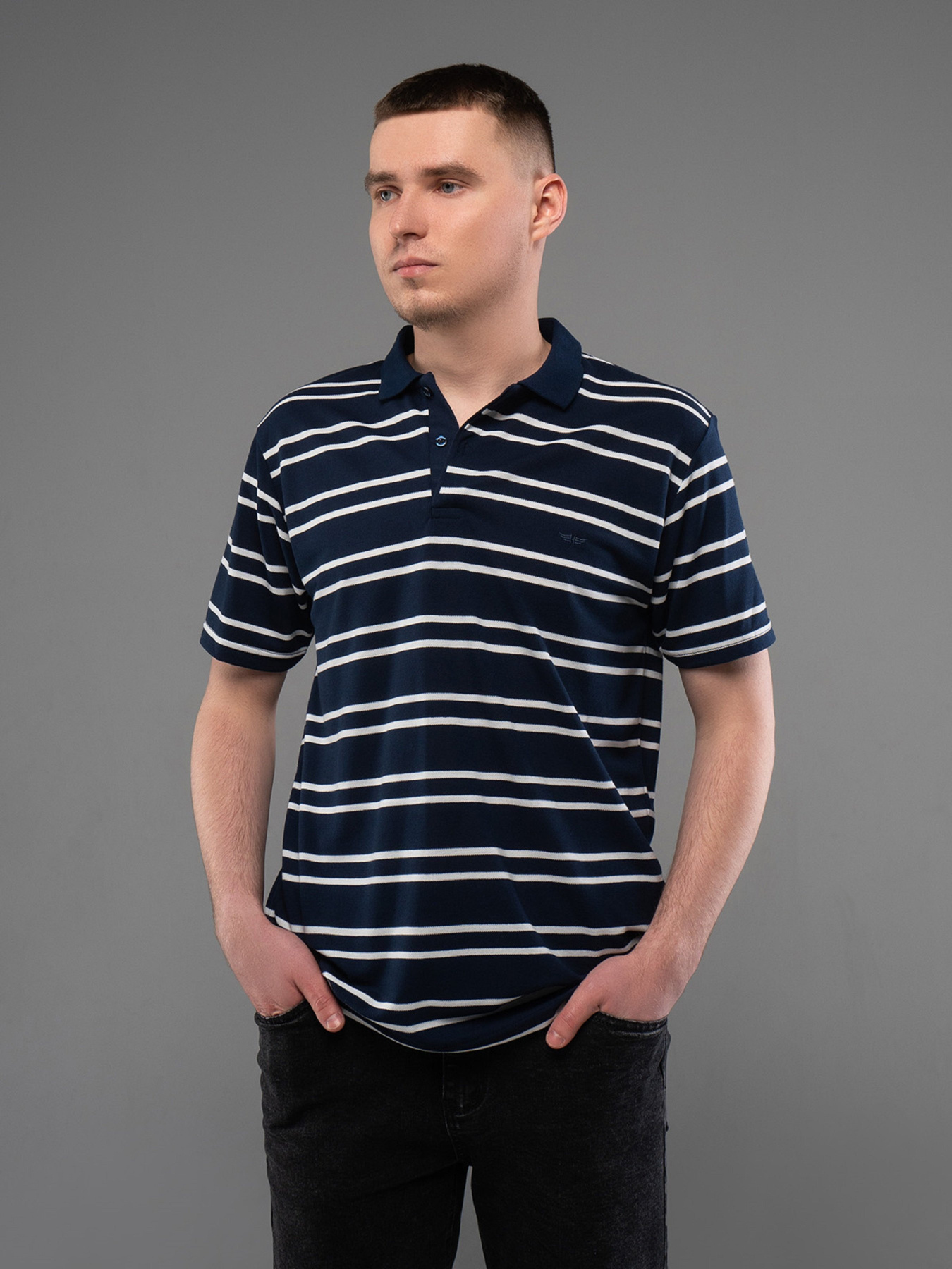 Поло ISSA Plus модель GN4-162_темно_синий Фото