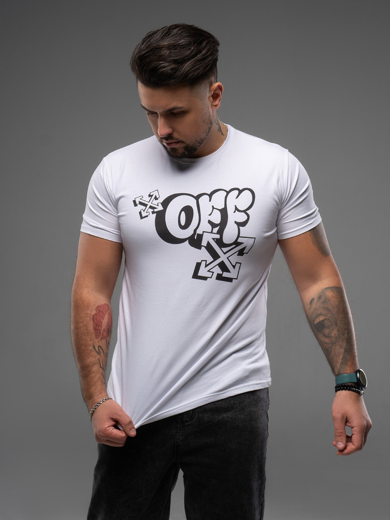 Футболка ISSA Plus модель GN4-163_белый Фото