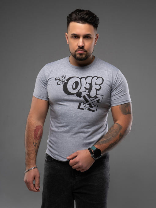 Футболка ISSA Plus модель GN4-163_серый Футболка ISSA Plus модель GN4-163_серый Фото