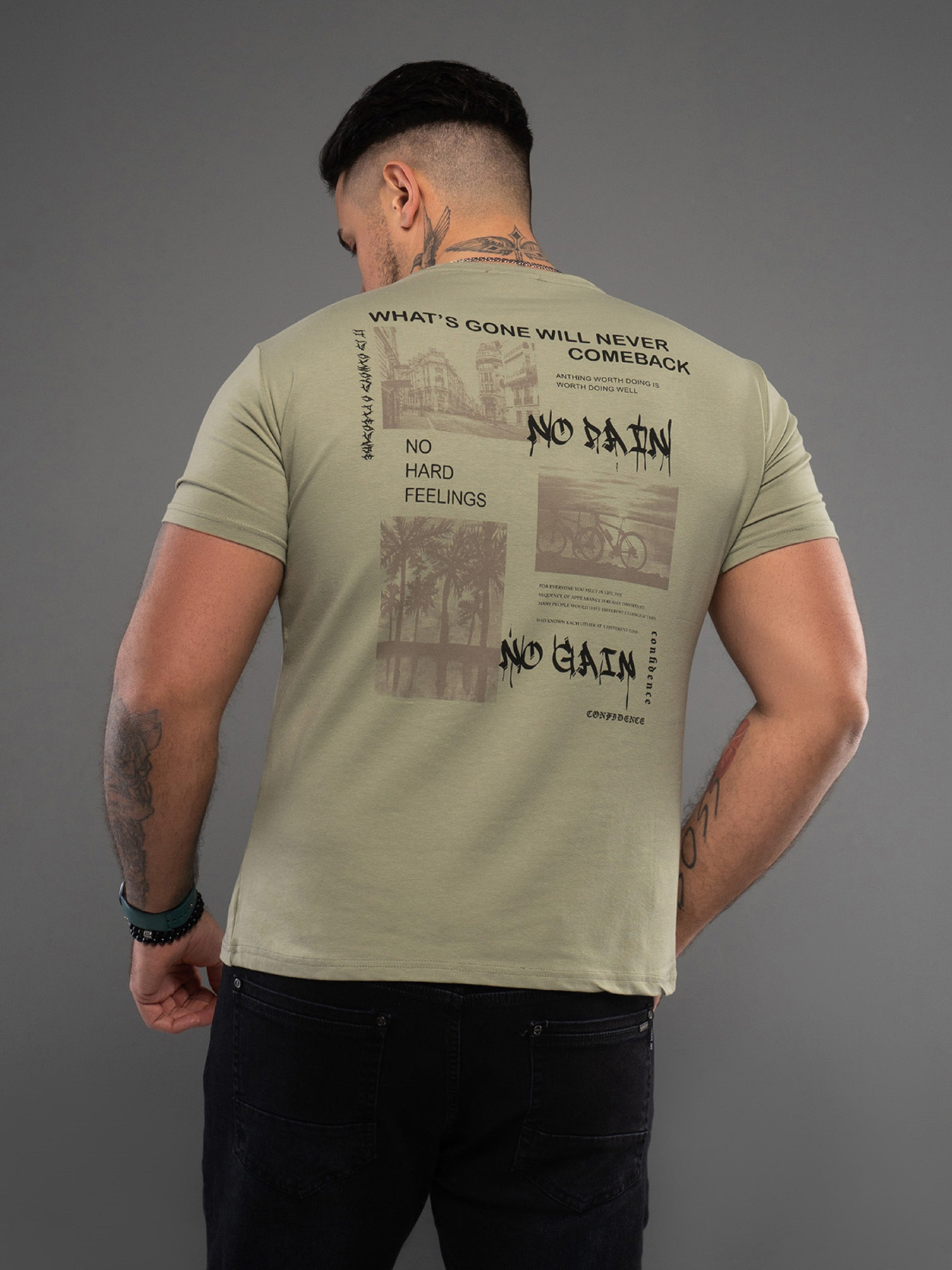 Футболка ISSA Plus модель GN4-164_оливковый Фото