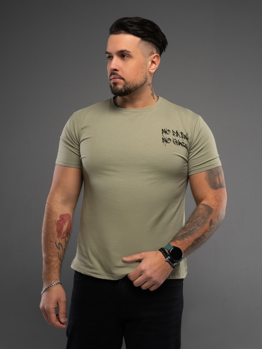 Футболка ISSA Plus модель GN4-164_оливковый Фото