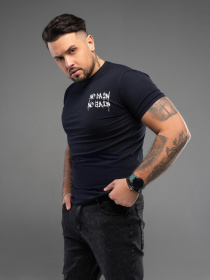 Футболка ISSA Plus модель GN4-164_темно_синий Фото