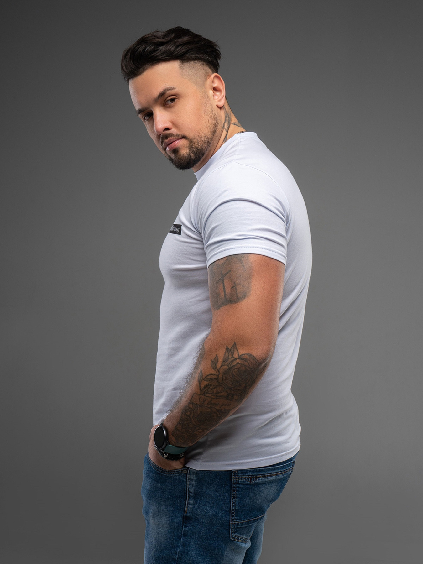 Футболка ISSA Plus модель GN4-166_белый Фото