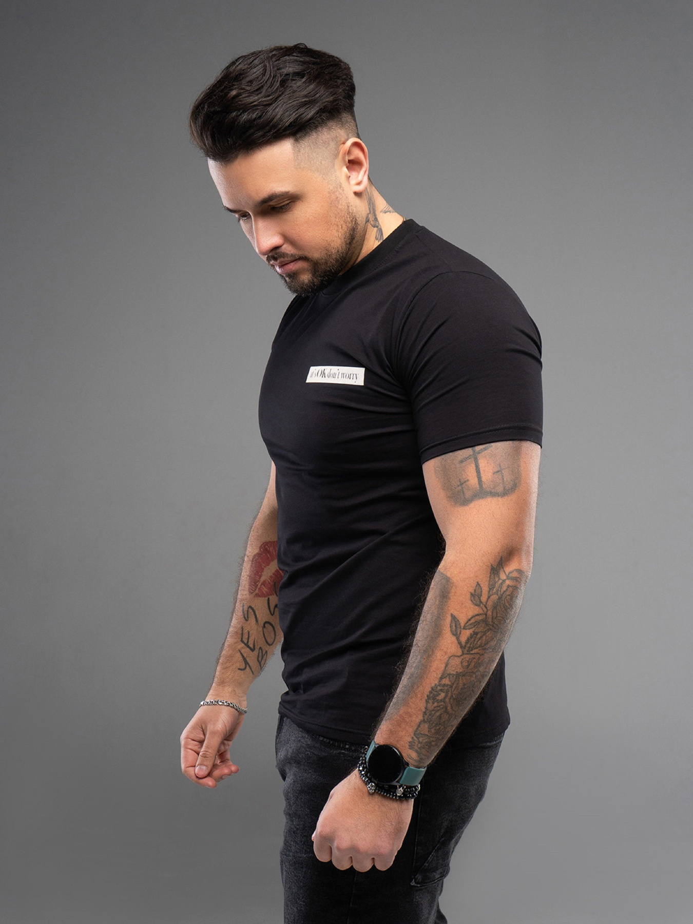 Футболка ISSA Plus модель GN4-166_черный Фото