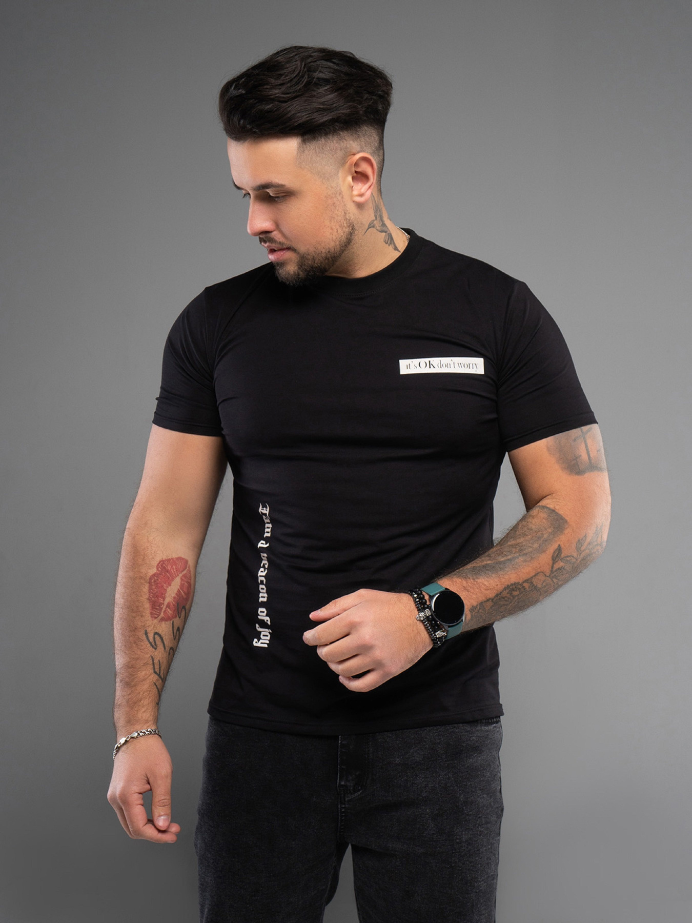 Футболка ISSA Plus модель GN4-166_черный Фото