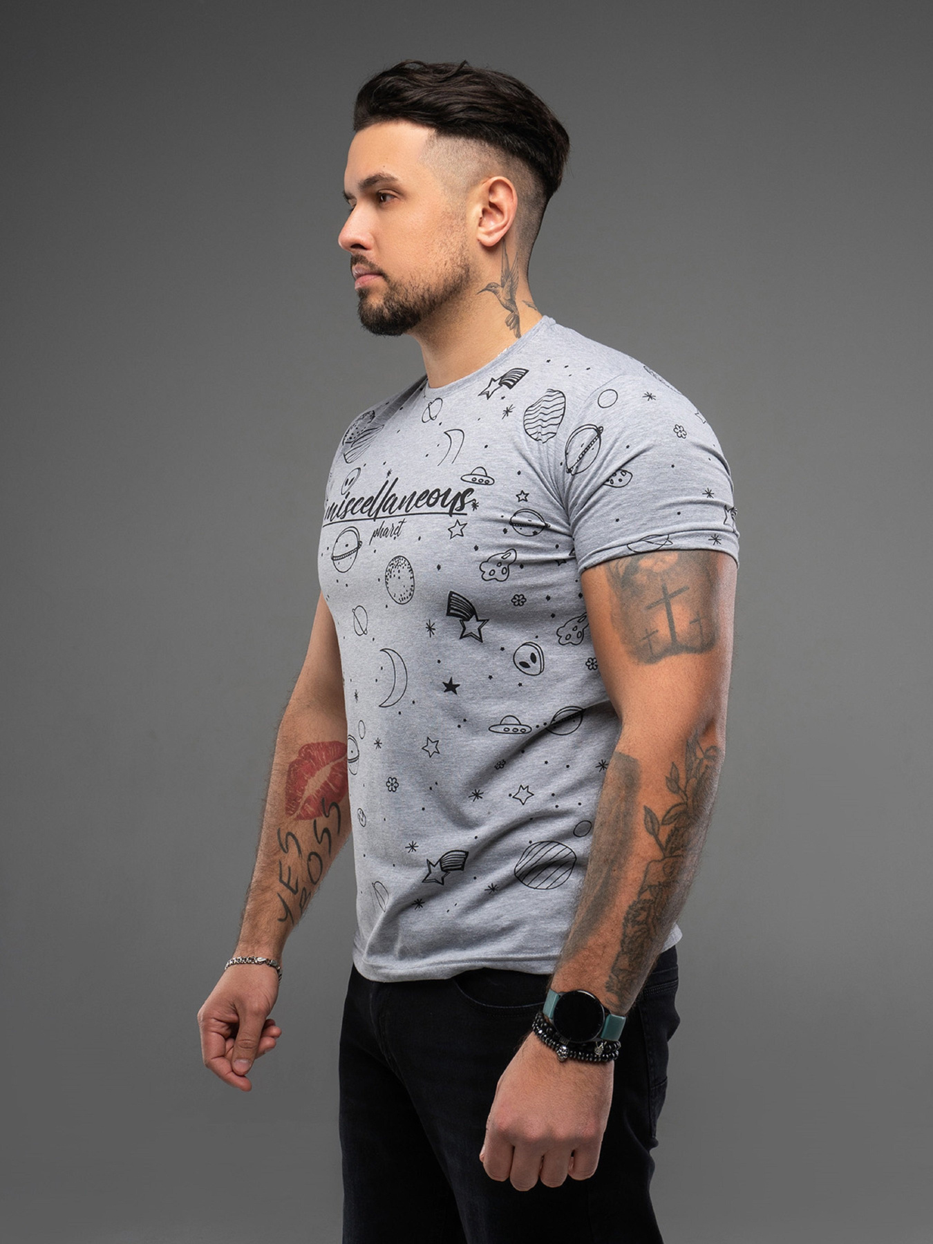 Футболка ISSA Plus модель GN4-167_серый Футболка ISSA Plus модель GN4-167_серый Фото