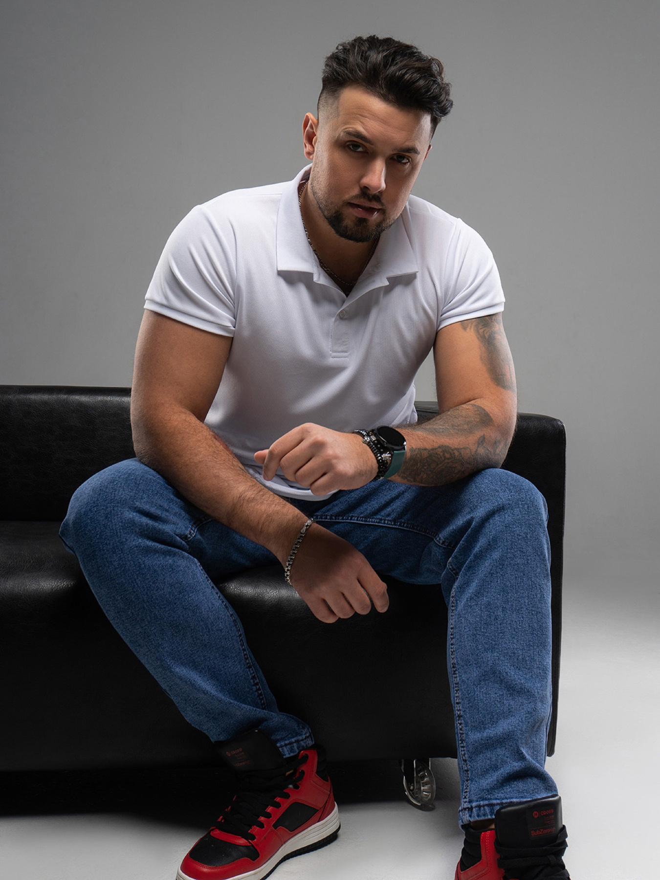 Поло ISSA Plus модель GN-536_белый Фото