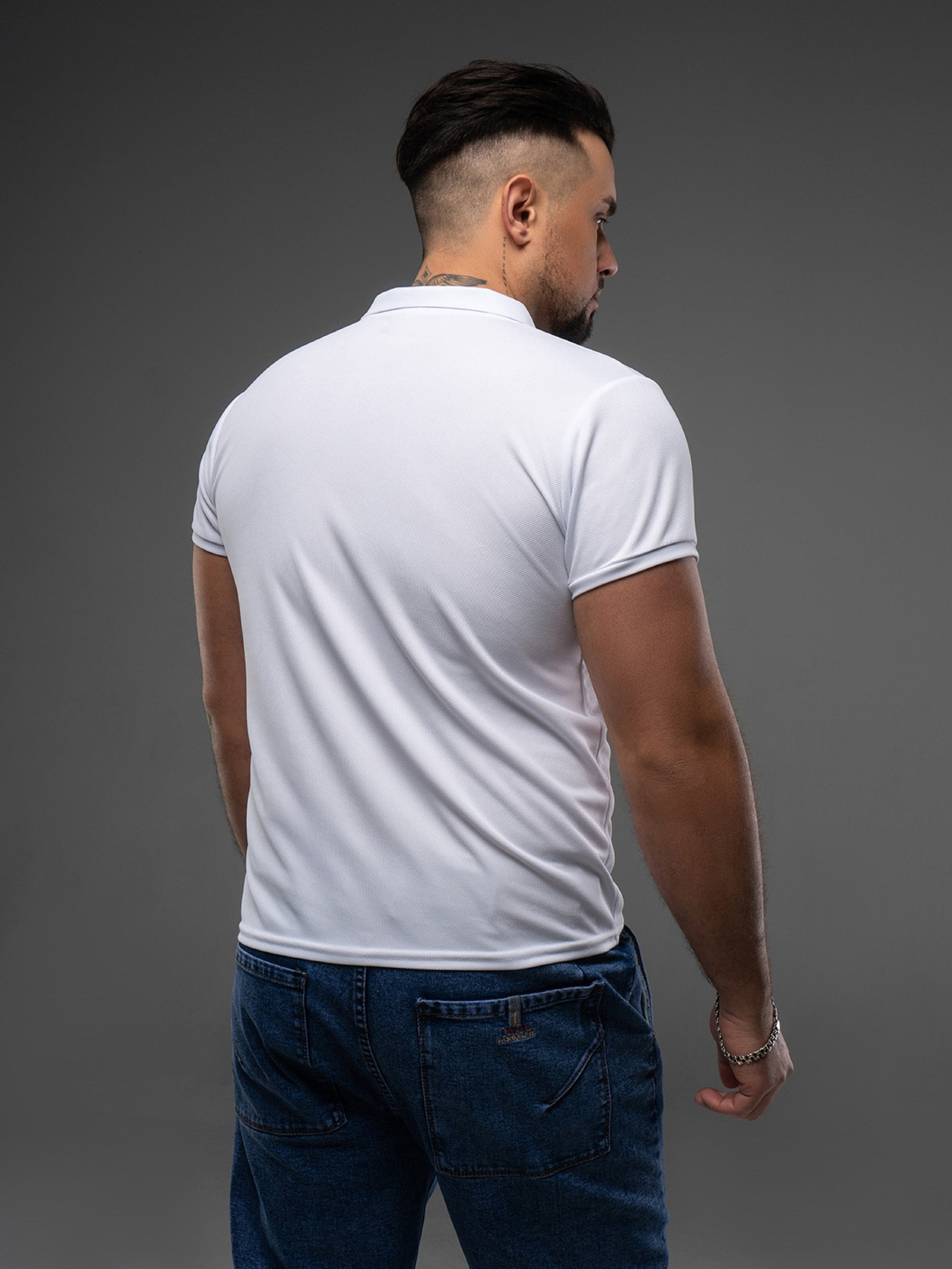 Поло ISSA Plus модель GN-536_белый Фото