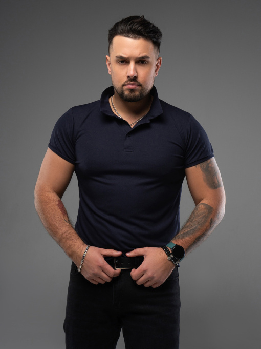 Поло ISSA Plus модель GN-536_синий Фото