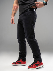 Прямі джинси ISSA Plus модель GN4-171_черный Фото