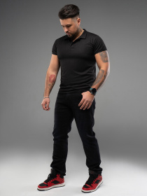 Прямі джинси ISSA Plus модель GN4-171_черный Прямі джинси ISSA Plus модель GN4-171_черный Фото