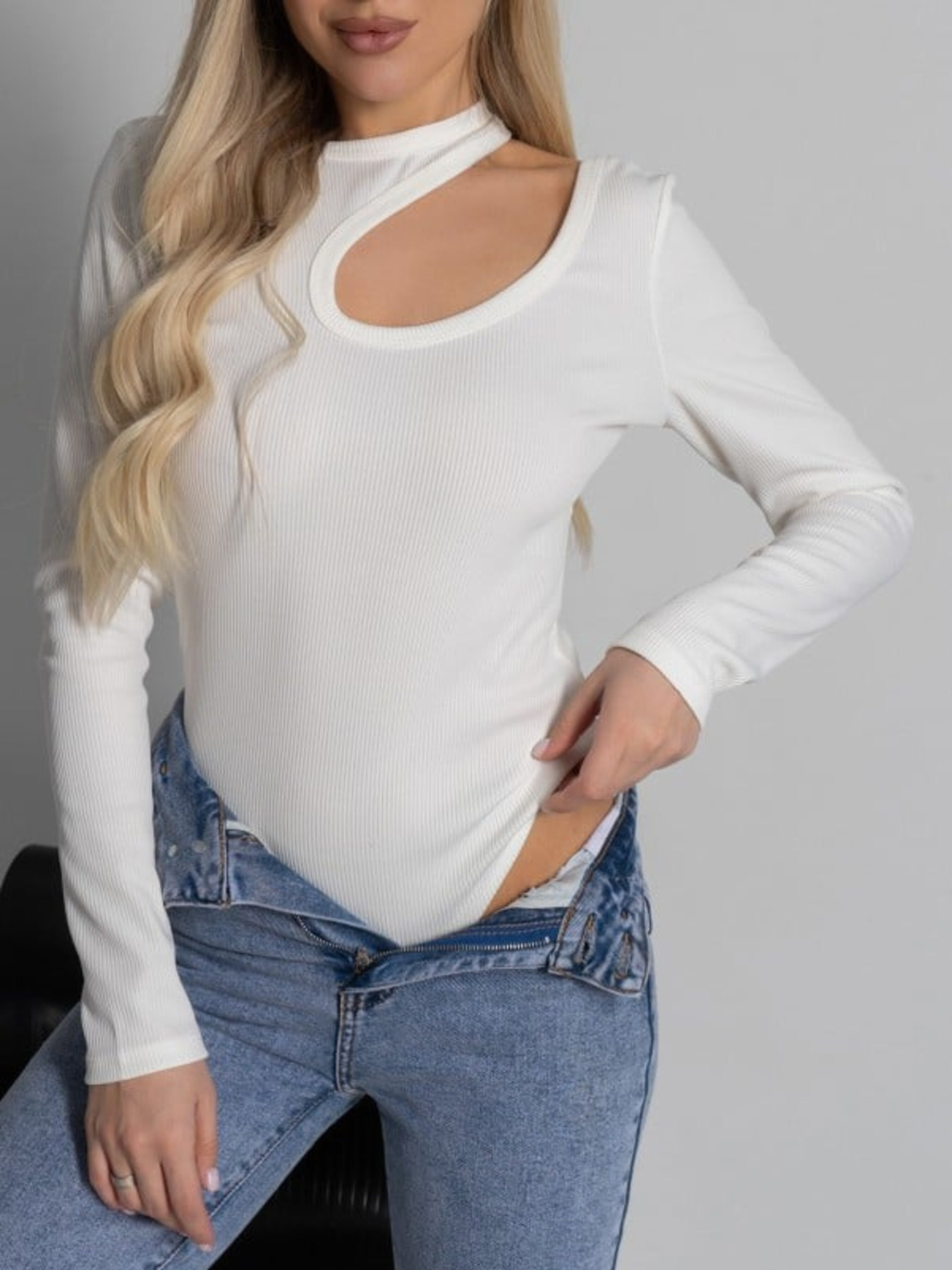 Боди ISSA Plus модель 14563_молочный Фото