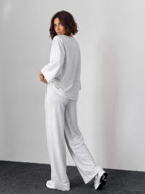 Костюм ISSA Plus модель 14586_светло_серый Фото