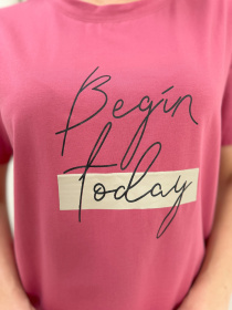 Футболка ISSA Plus модель WN20-604_темно_розовый Футболка ISSA Plus модель WN20-604_темно_розовый Фото