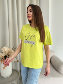 Футболка ISSA Plus модель WN20-604_салатовый Фото