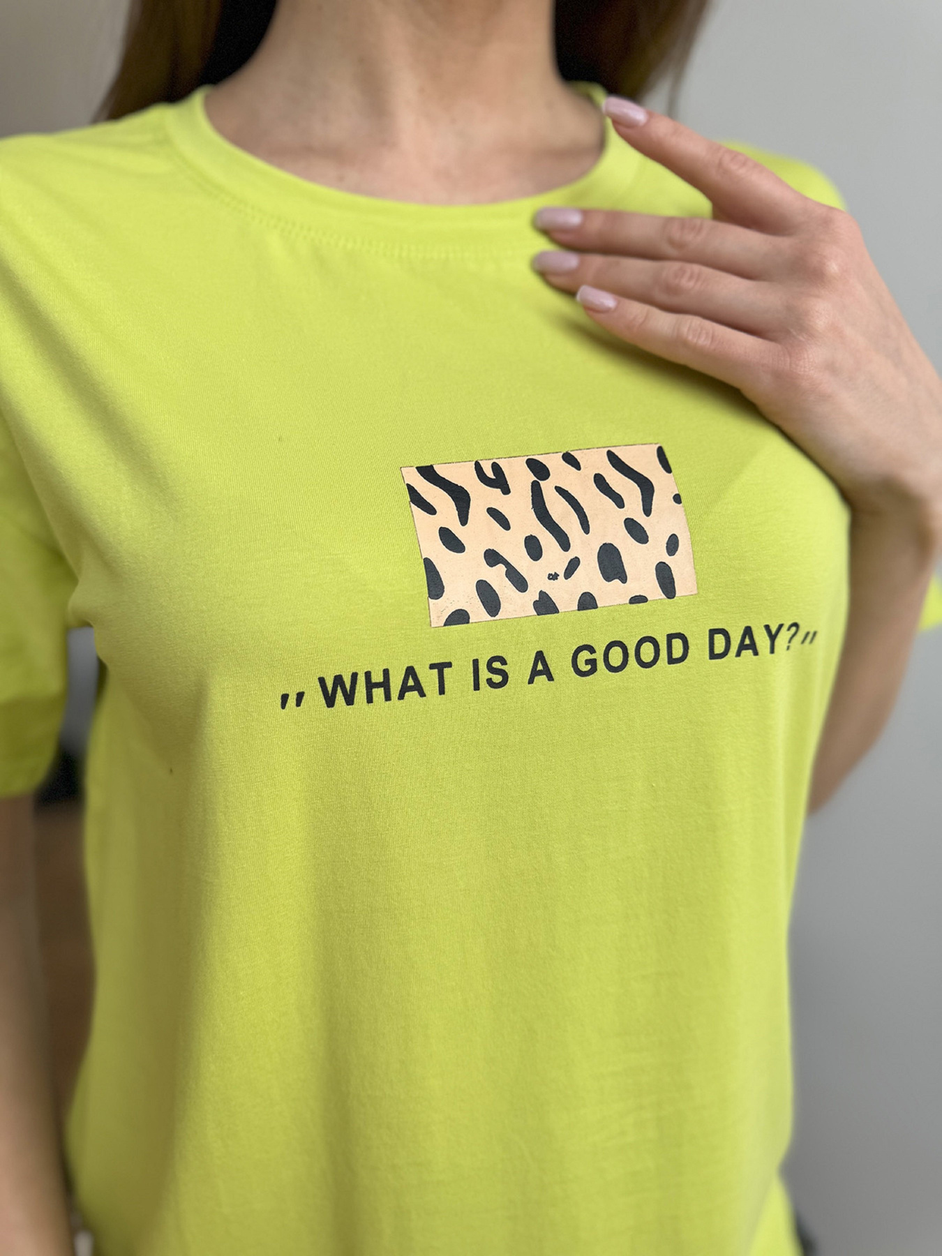 Футболка ISSA Plus модель WN20-605_салатовый Футболка ISSA Plus модель WN20-605_салатовый Фото