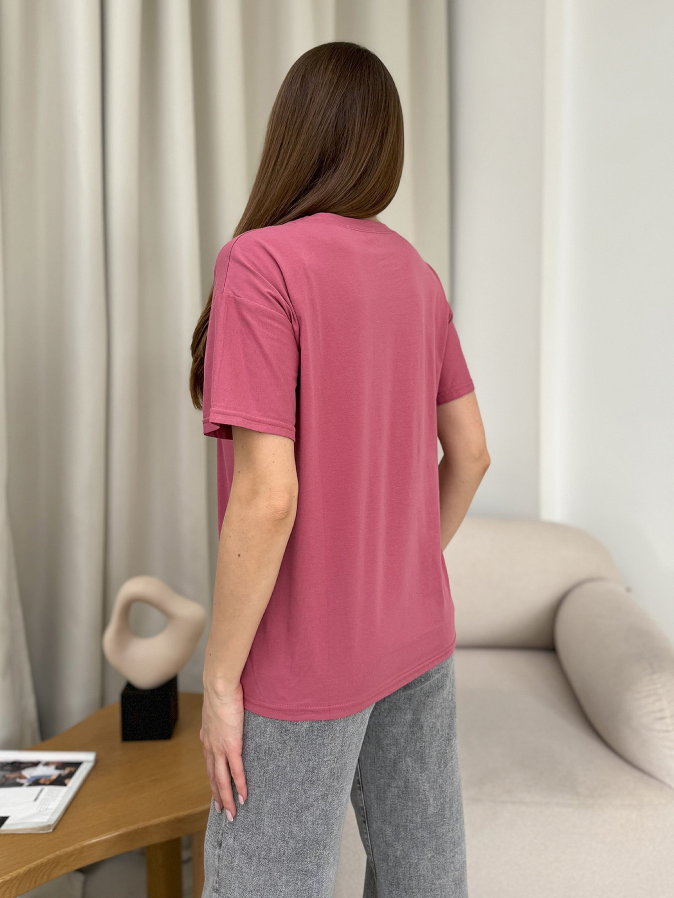 Футболка ISSA Plus модель WN20-606_темно_розовый Фото