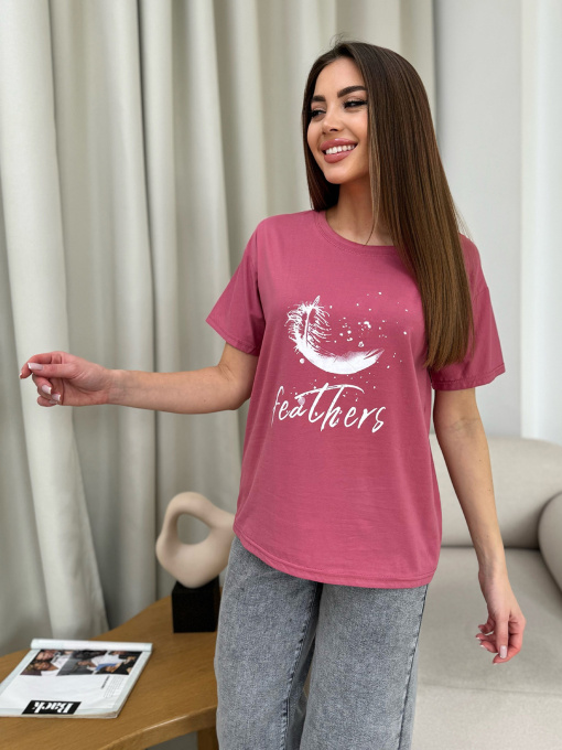 Футболка ISSA Plus модель WN20-606_темно_розовый Фото