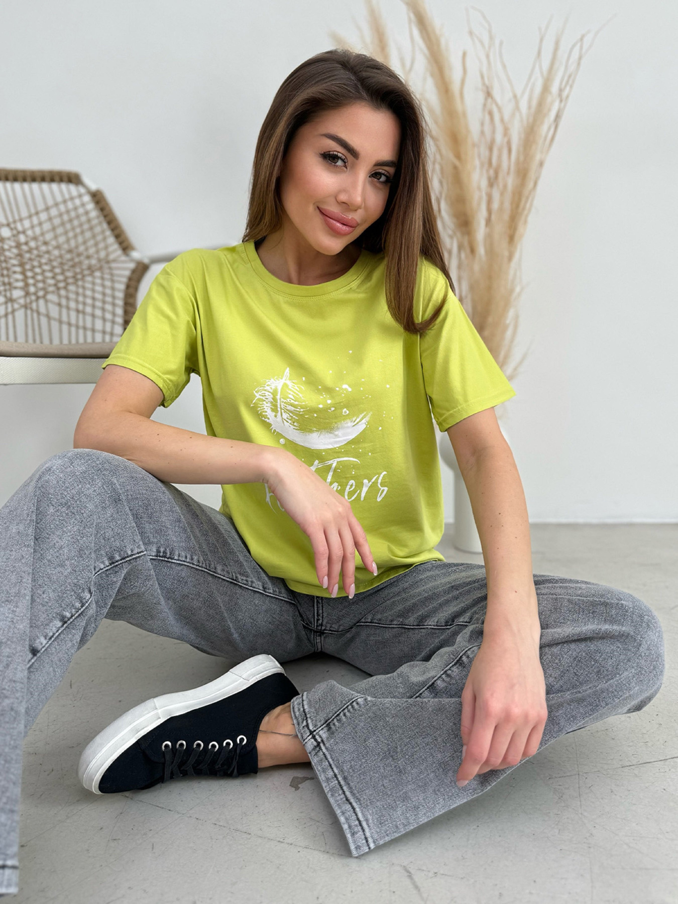 Футболка ISSA Plus модель WN20-606_салатовый Фото